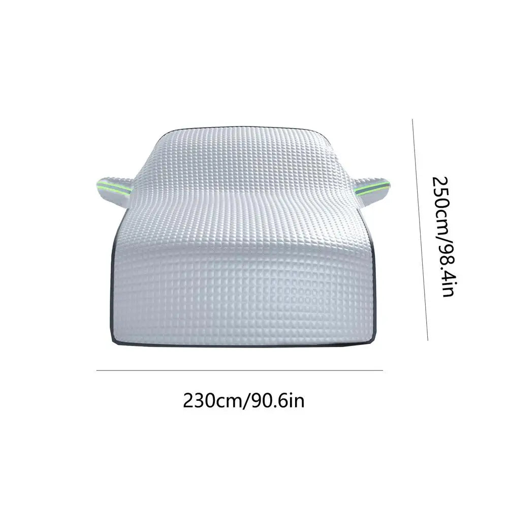 Couverture de neige pour pare-brise de voiture d'hiver, protection Anti-gel, demi-couvercle de voiture, protection contre la glace, pare-soleil pour fenêtre de voiture