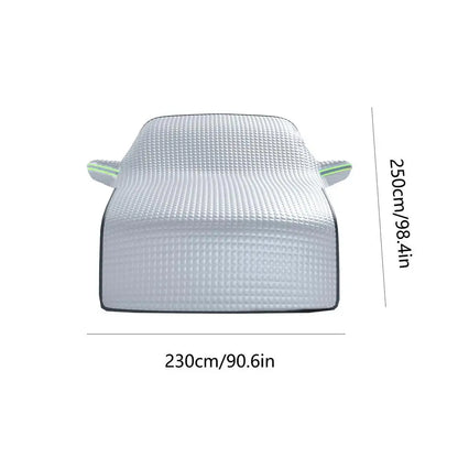 Couverture de neige pour pare-brise de voiture d'hiver, protection Anti-gel, demi-couvercle de voiture, protection contre la glace, pare-soleil pour fenêtre de voiture