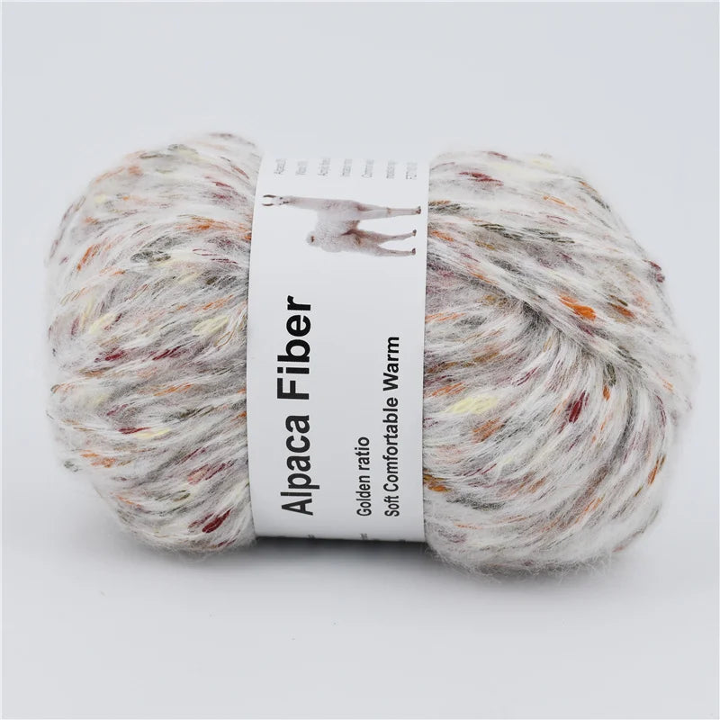 Fil épais tricoté en alpaga, 50g, aiguille colorée chaude, Crochet, écharpe tricotée à la main, fil de laine en coton Alize