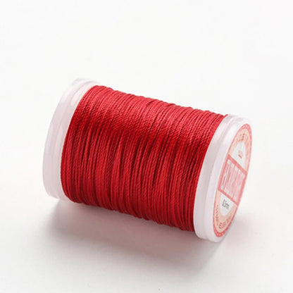 Fil à coudre rond ciré en Polyester, 0.4/0.5/0.6MM, accessoires de bricolage, artisanat du cuir, fil ciré, cordes enduites de cire, livraison directe