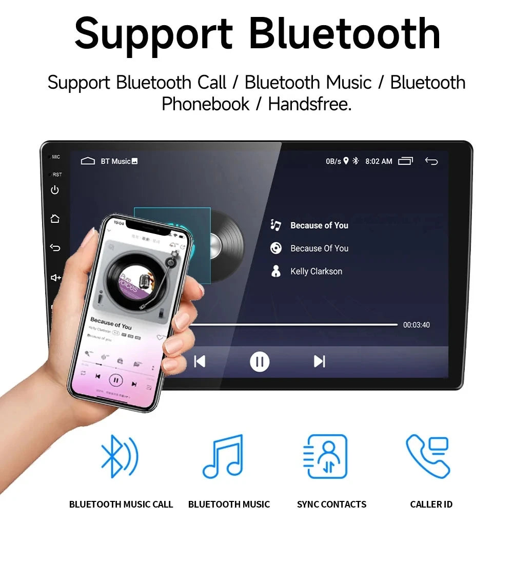 JIUYIN-Autoradio TS18 AI Voice Wireless CarPlay Android Auto Radio pour Smart Fortwo 451, 2005-2010, 4G, GPS, 2Din, Limitation de la voiture
