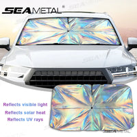SEAMETAL – pare-soleil universel pour pare-brise de voiture, couverture de pare-soleil pour fenêtre avant, Film de réflexion UV automobile d'été, isolation thermique pour parapluie