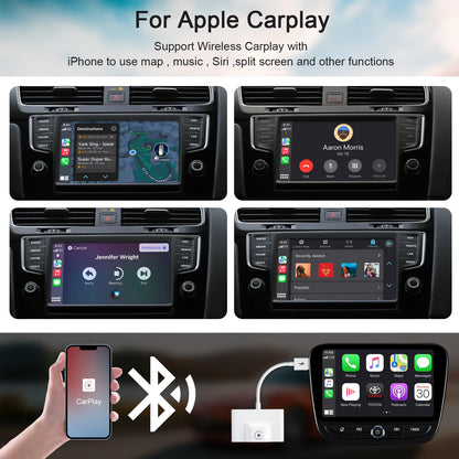 Adaptateur CarPlay sans fil IOS ou Android Auto sans fil 5G WiFi type-c USB Plug Play CarPlay sans fil