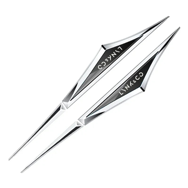 Autocollants de voiture en alliage 3d, 2 pièces, accessoires de voiture pour LYNK & CO 01 02 03 05 06