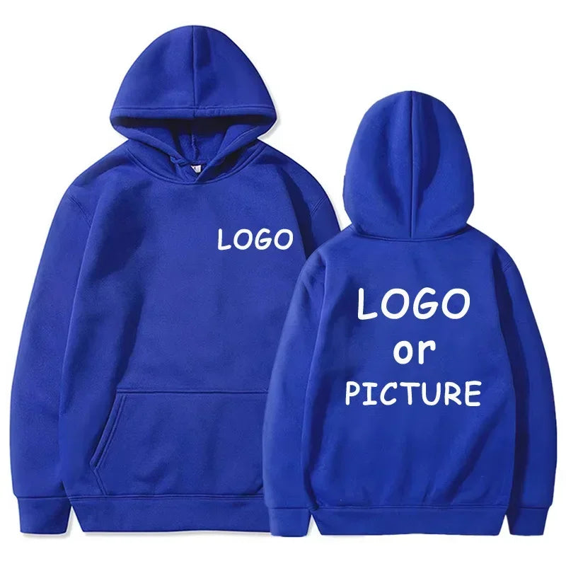 Sweat-shirts décontractés pour hommes et femmes avec logo personnalisé, sweat-shirts à manches longues pour l'automne et l'hiver, sweat-shirts personnalisés de style streetwear.