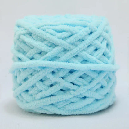 Fil à tricoter Chenille 100g/boule, ligne de bande de glace douce, fil de coton, fil de laine pour bricolage, écharpe à tricoter à la main, laine épaisse, vente en gros