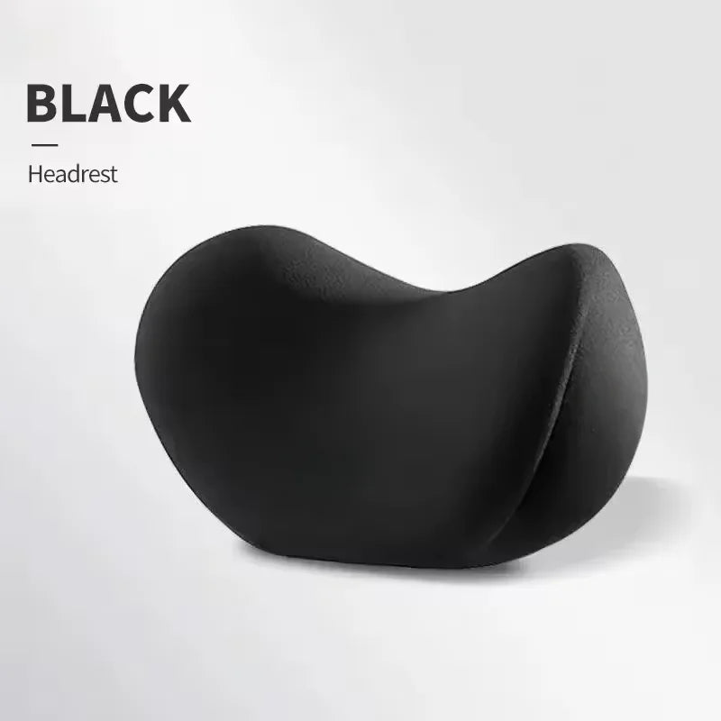 Ensemble de Support lombaire ergonomique pour appui-tête de voiture, coussin de Protection du cou en mousse à mémoire de forme, housse en peluche respirante, fournitures universelles pour véhicule