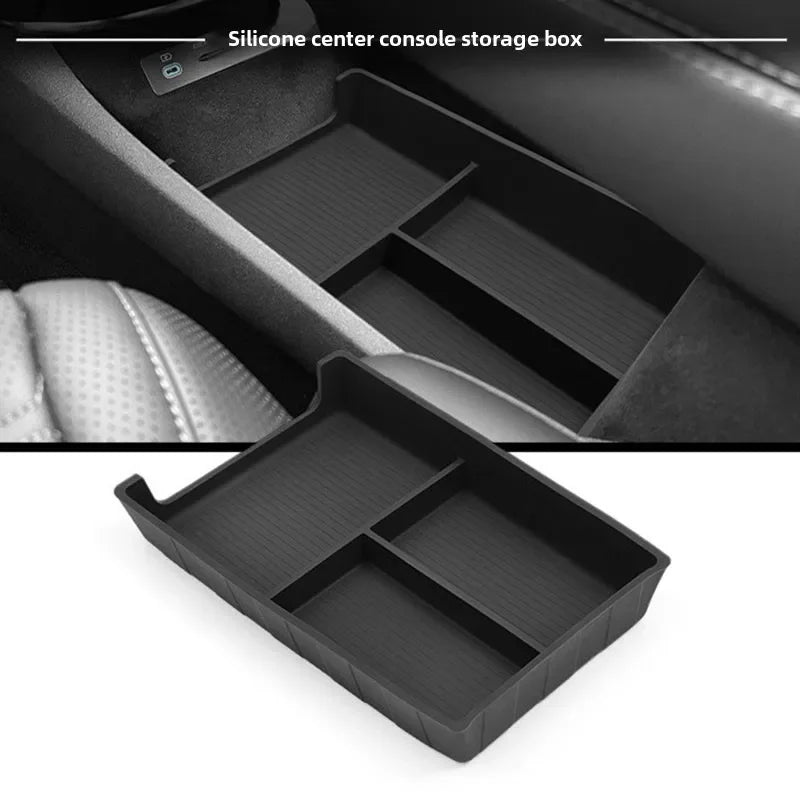 Boîte de rangement d'accoudoir pour accessoires de voiture BYD Sealion 7 2024 2025, support de verre, contrôle Central, boîte de rangement d'articles divers, rangement
