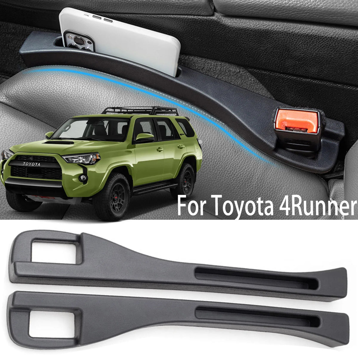 منظم فتحة مقعد السيارة، شريط حشو فجوة التخزين لتويوتا 4Runner N180 N210 N280 Hilux Surf SW4، صندوق تخزين، إكسسوارات