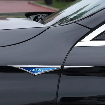 Autocollants de voiture en alliage 3d, 2 pièces, accessoires de voiture pour LYNK & CO 01 02 03 05 06