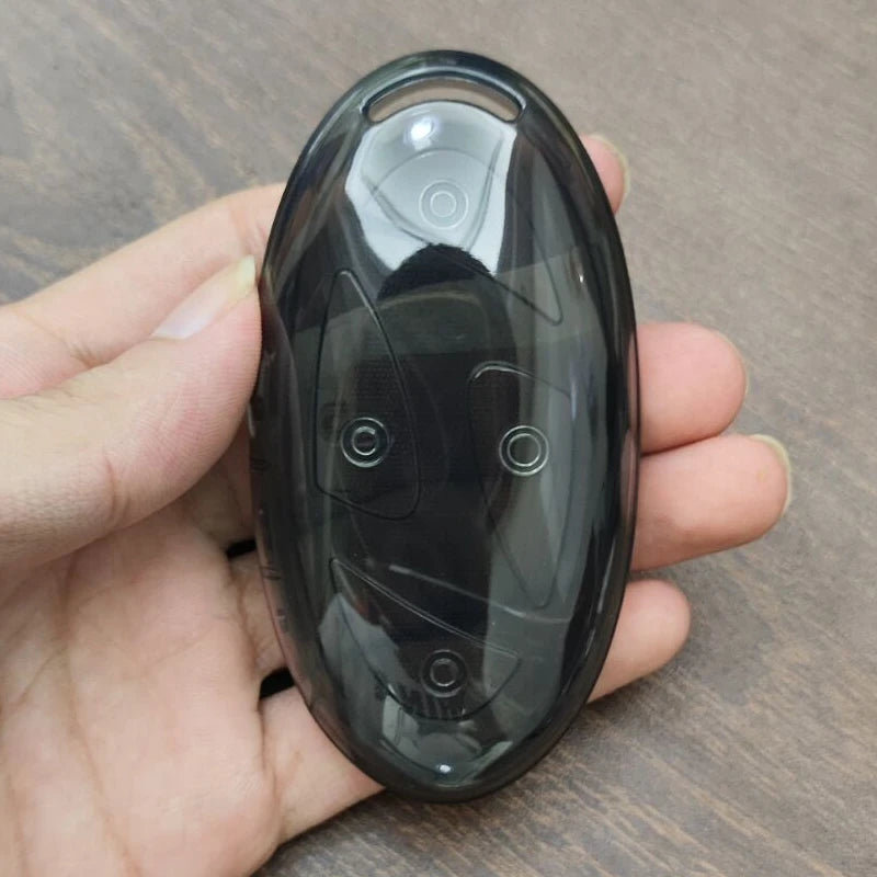 Étui noir Transparent pour clé télécommande de voiture, pour Hyundai Tucson 2025 Santa Fe MX5 Kona StubHub 2024 Ioniq 5 6 7 Grand Prix GN7