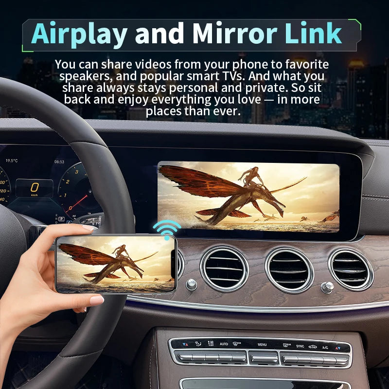Android Auto CarPlay sans fil pour Mercedes, NTG6.0, W118, A180, A200, A45, A63, GLA, CLA, W176, B200, B180, W117, W213, W206, W222, MBaffiliés