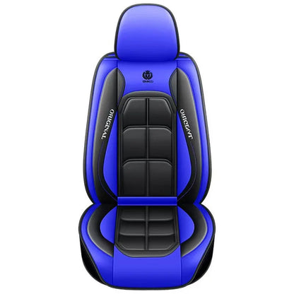 Housse de siège tout compris, coussin de siège de voiture entièrement en cuir, housse de siège de conducteur et de passager pour siège unique, coussin universel toutes saisons