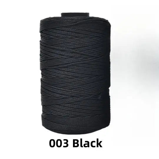 Fil de soie et coton glacé léger d'été, 1.5mm, 200m, fil au Crochet pour bricolage, artisanat, sac, chapeau, chaussures, fil en polypropylène, cordon de fil au Crochet