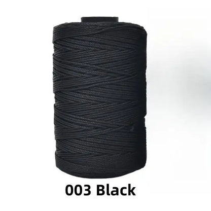 Fil de soie et coton glacé léger d'été, 1.5mm, 200m, fil au Crochet pour bricolage, artisanat, sac, chapeau, chaussures, fil en polypropylène, cordon de fil au Crochet