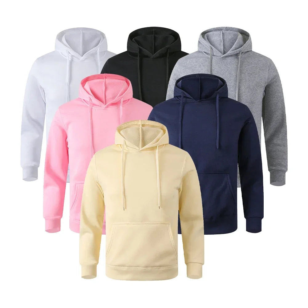 Sweat à capuche unisexe de haute qualité, pull hip-hop, haut décontracté, tendance, couleur unie, nouveau style confortable, printemps et automne, 2026