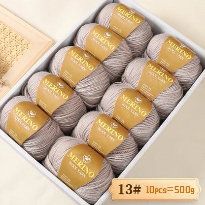 500 g de fil de laine d'alpaga mi-fin 212 de haute qualité, adapté au tricot de pulls, d'écharpes et de chapeaux, 10 écheveaux/paquet