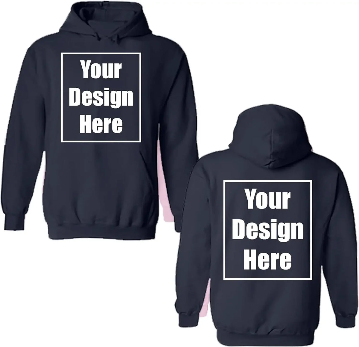 Chemises de ville ajoutez votre propre conception de texte personnalisé personnalisé avant et arrière sweat à capuche fête d'anniversaire personnalisation vêtements