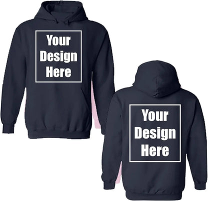 Chemises de ville ajoutez votre propre conception de texte personnalisé personnalisé avant et arrière sweat à capuche fête d'anniversaire personnalisation vêtements