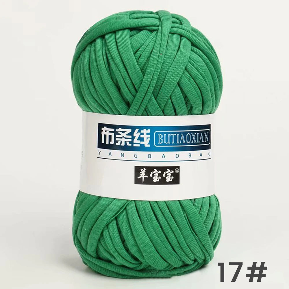 Fil épais de 100g, tissu coloré Super doux, bande de fil pour tricoter à la main, sac tissé, panier de tapis, matériel tricoté à la main, bricolage