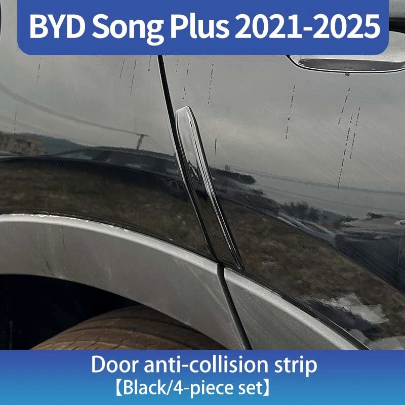 Bande Anti-collision pour porte de voiture ABS, autocollant de protection extérieur résistant aux rayures et à l'usure, pour Byd Song Plus Seal u Dmi 2020 – 2025, 4 pièces