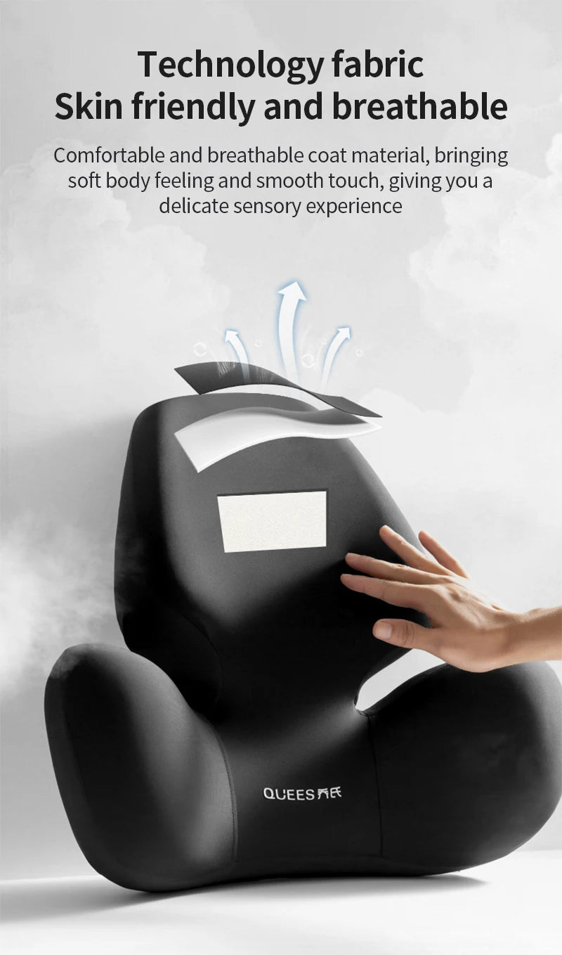 High Quality Universal Car Headrest Cushion Car Seat Neck Pillow Perforated Leather Breathable Lumbar Support Car Pillow