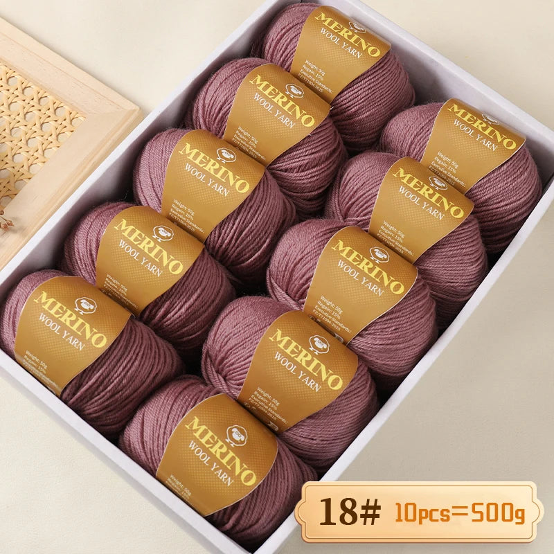 500 g de fil de laine d'alpaga mi-fin 212 de haute qualité, adapté au tricot de pulls, d'écharpes et de chapeaux, 10 écheveaux/paquet