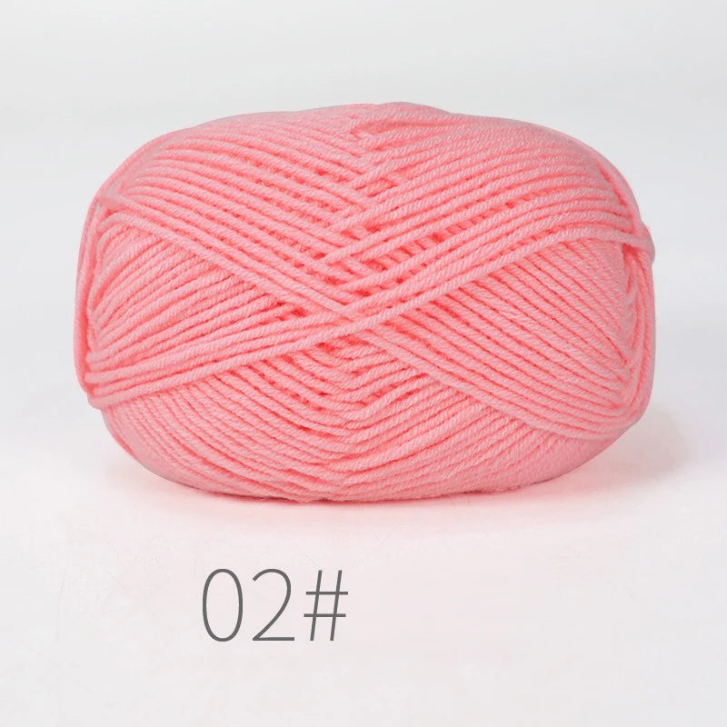 Nouveau 5 pièces 250g lait coton tricot laine fil couture teint Lanas pour Crochet artisanat pull chapeau poupées couture tricot outils