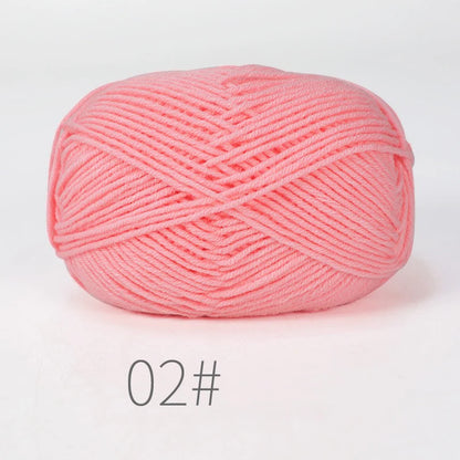Nouveau 5 pièces 250g lait coton tricot laine fil couture teint Lanas pour Crochet artisanat pull chapeau poupées couture tricot outils