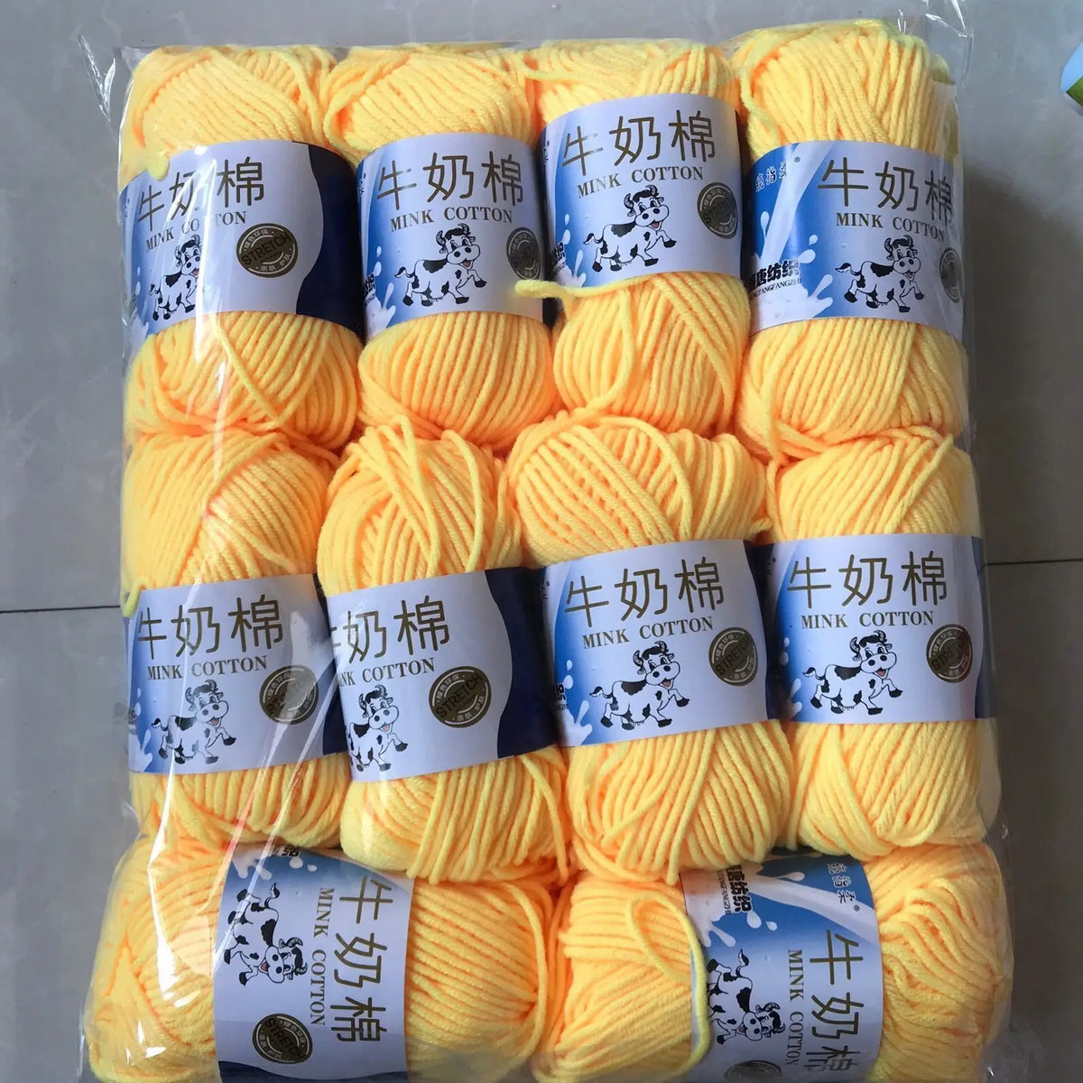 Fil de laine et de coton au lait, 500g, fil au Crochet pour écharpe tricotée à la main, pull, sacs de poupées, bricolage, fournitures de tricot au Crochet, 10 pièces/lot
