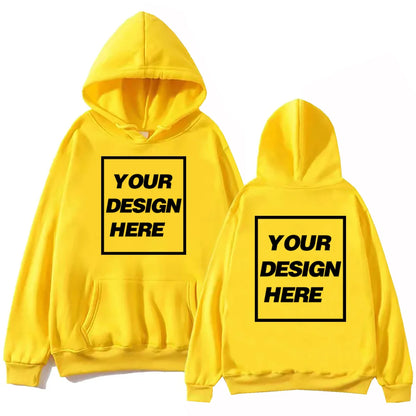 Sweat à capuche Harajuku personnalisé unisexe streetwear avec texte ou design