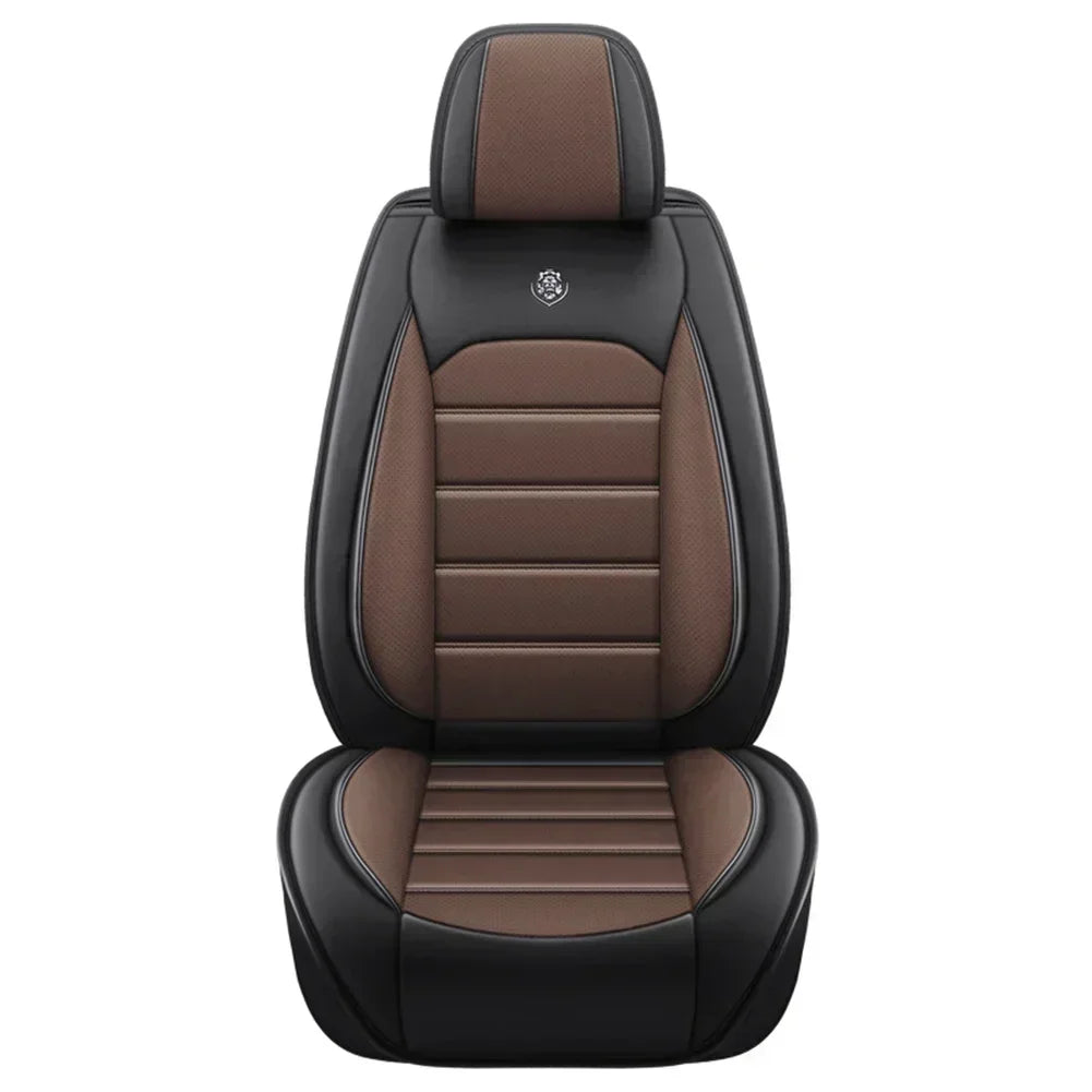 Ensemble complet de housses de siège de voiture en cuir PU, protection de banc fendue avant et arrière, quatre saisons universelles, adaptées à la plupart des accessoires de voiture SUV