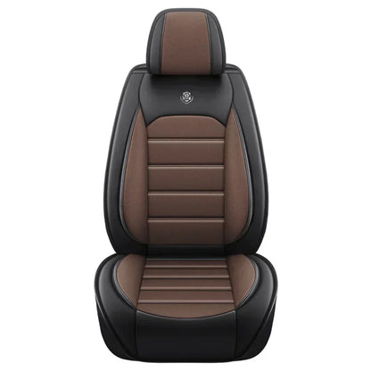 Ensemble complet de housses de siège de voiture en cuir PU, protection de banc fendue avant et arrière, quatre saisons universelles, adaptées à la plupart des accessoires de voiture SUV