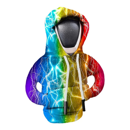 Couvercle universel de levier de changement de vitesse de voiture, couverture de sweat-shirt pour pommeau de levier de vitesse automobile, accessoires d'intérieur à capuche