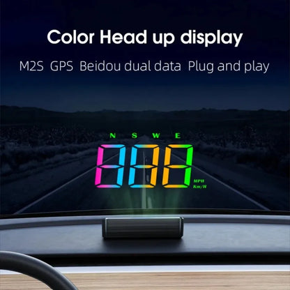 Système de projecteur de compteur de vitesse GPS de pare-brise de voiture HUD avec affichage haute définition alerte de survitesse affiche la vitesse Plug and Play