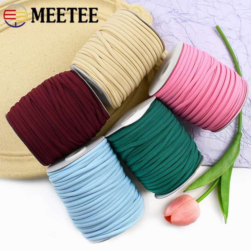 30/50M 3/5mm Nylon élastiques corde bandes de caoutchouc masque cordon huile noyau bande élastique vêtements décor bandes extensibles bricolage accessoires de couture