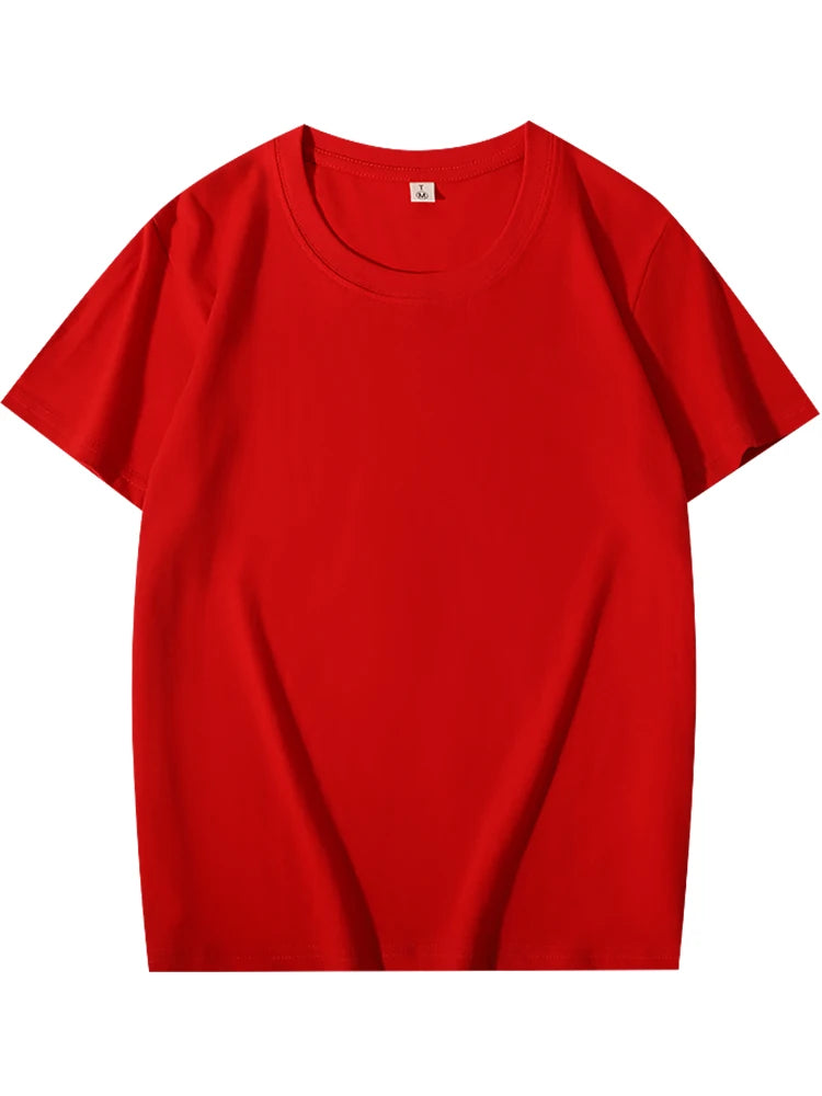T-shirt personnalisé gratuit impression Logo Image vêtements de travail bricolage haut à manches courtes 100% coton entreprise broderie équipe Culture chemise