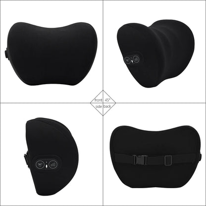 Oreiller cervical électrique pour voiture, vibration valide, support de voiture intelligent, coussin lombaire, siège, sauna, repos du dos