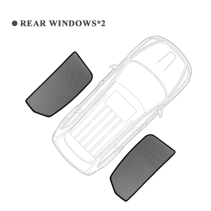 Pare-soleil magnétique pour voiture BYD YangWang U8 2023 2024, cadre de pare-brise avant, rideau pour fenêtre latérale arrière de bébé, bouclier pare-soleil
