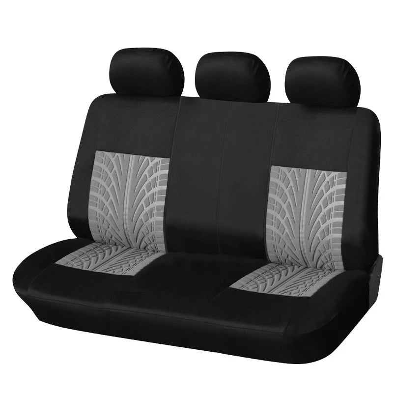 AU-UTH-Ensemble de Housses de Siège de Voiture Brodées, Protection Universelle Adaptée à la Plupart des Voitures, avec un Style Track Tatif