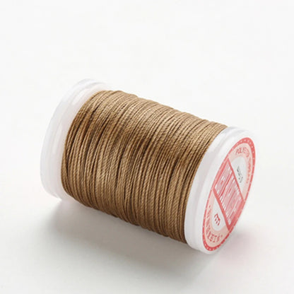 Fil à coudre rond ciré en Polyester, 0.4/0.5/0.6MM, accessoires de bricolage, artisanat du cuir, fil ciré, cordes enduites de cire, livraison directe