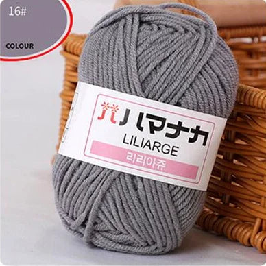 Fil de laine à tricoter en coton doux et doux pour bébé, fil de velours en fibres épaisses, fil de laine à tricoter à la main pour pull de bricolage