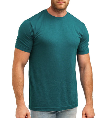 100% laine mérinos T-Shirt hommes à manches courtes chemises mérinos Sport léger couche de Base randonnée T-Shirt doux respirant maillot de corps