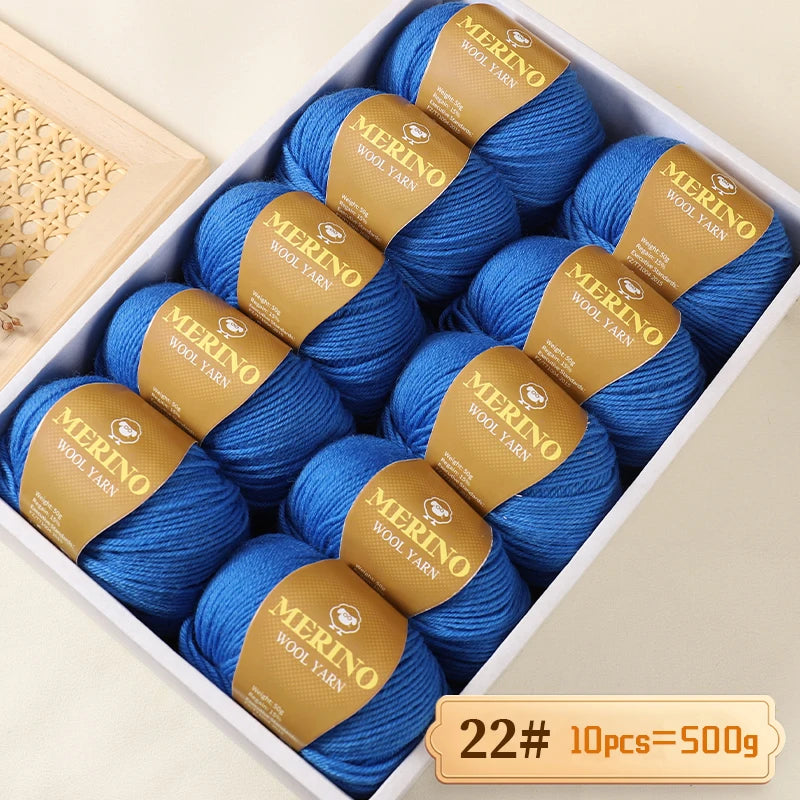 500 g de fil de laine d'alpaga mi-fin 212 de haute qualité, adapté au tricot de pulls, d'écharpes et de chapeaux, 10 écheveaux/paquet