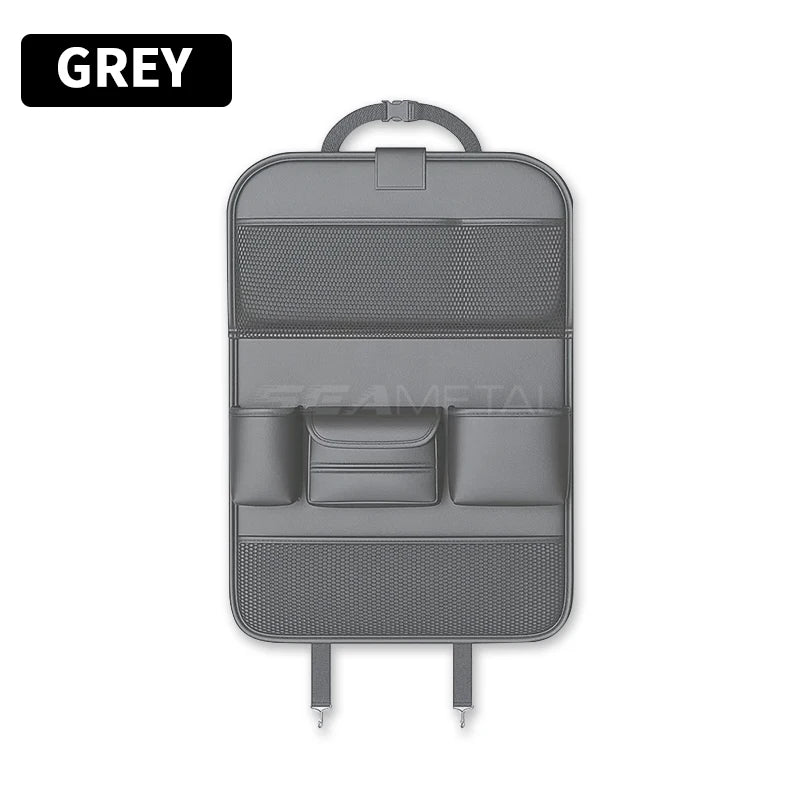 SEAMETAL – organisateur de dossier de siège de voiture, sac de rangement de siège arrière de voiture avec plateau de Table pliable, support de tablette, boîte à mouchoirs, accessoires de voiture