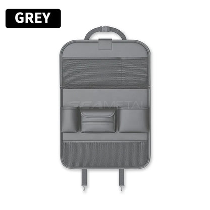 SEAMETAL – organisateur de dossier de siège de voiture, sac de rangement de siège arrière de voiture avec plateau de Table pliable, support de tablette, boîte à mouchoirs, accessoires de voiture