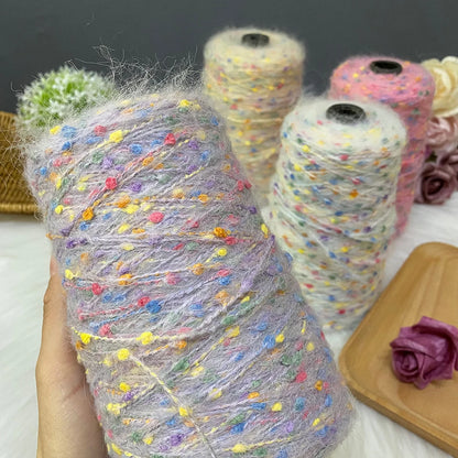 250G/groupe bonbons haricots Mohair doux moyen épais laine tricot écharpe pull automne et hiver à la main laine fil Crochet fil