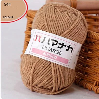 Fil de laine à tricoter en coton doux et doux pour bébé, fil de velours en fibres épaisses, fil de laine à tricoter à la main pour pull de bricolage