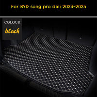 Polymères de coffre de voiture en cuir Élpersonnalisés pour BYD Song Pro Dmi, détails intérieurs, tapis, accessoires de voiture, 2024-2025