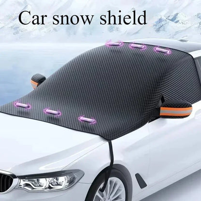 Couverture de neige de pare-brise de voiture, protection de fenêtre avant bloquée par la glace, accessoires automobiles extérieurs